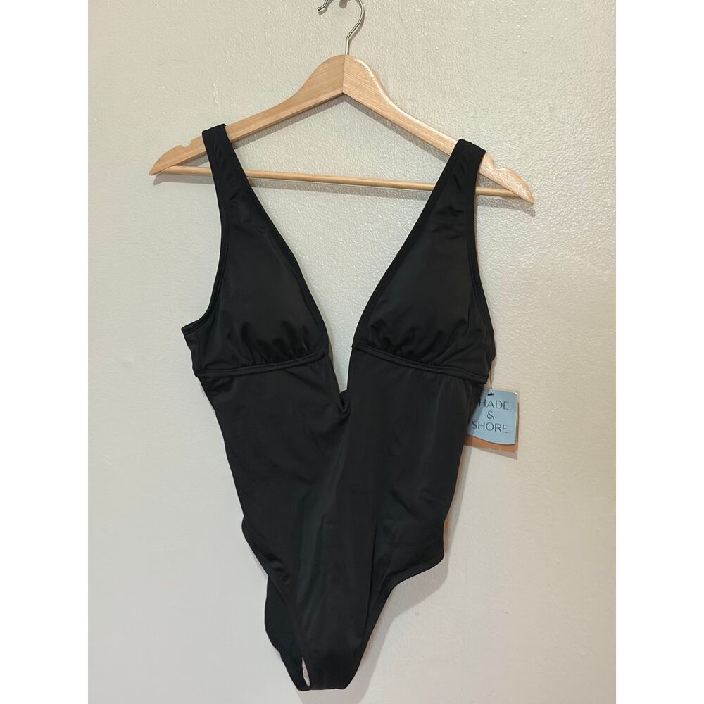 Black One Piece Swimsuit with Tie, Shade & Shore - Picture 10 of 10